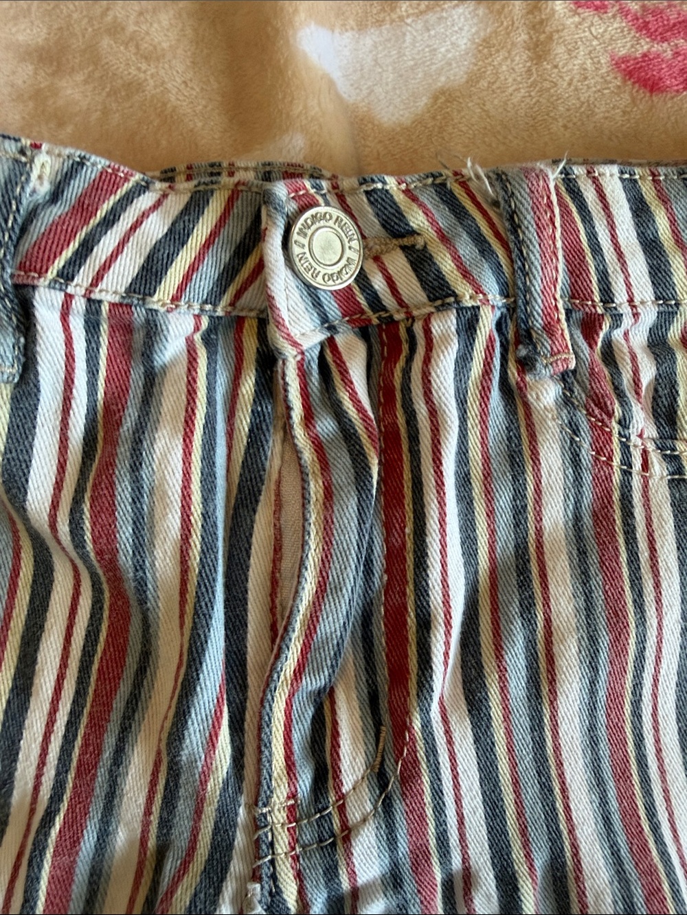 Indigo Rein Short Striped Shorts Size 7 Juniors Summer Beach Bohemian Boho - Picture 5 of 9